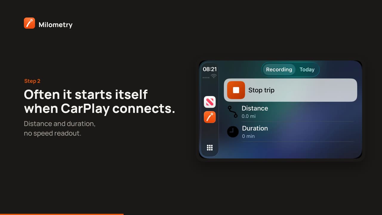 Milometry on CarPlay