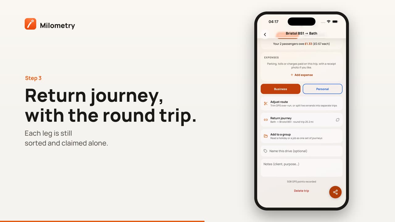 There-and-back trips